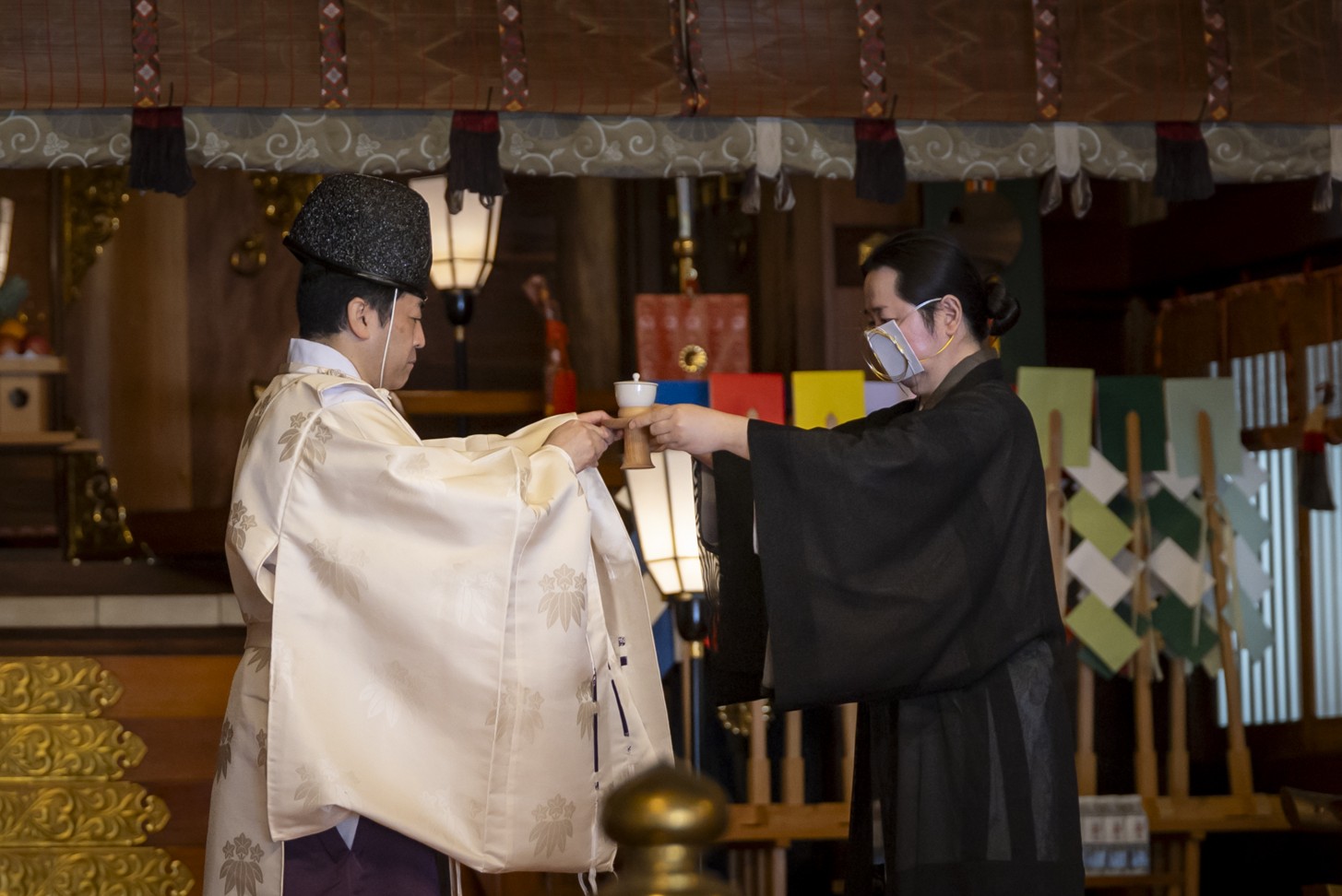 Tea prepared for the kencha offering